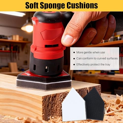 Feuilles abrasives pour poncer les angles difficiles avec tampons d'interface - 5