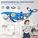 BlueWood Wooden Wall Busy Board Panels, Toddler Learning Activity Center, Montessori Philosophy Sensory, Educational Toys, Conducive to All-Round Development - Whale