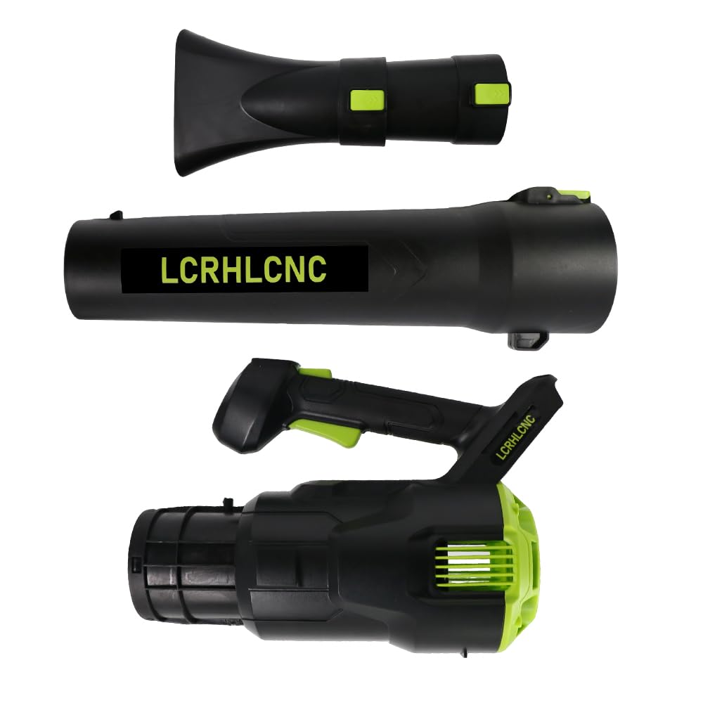 Soplador de hojas inalámbrico de 21 V con velocidad de viento de 340 CFM y 53 m/s, soplador de viento eléctrico de 3 velocidades para patio, potente para limpiar hojas húmedas, patio, garaje, limpieza