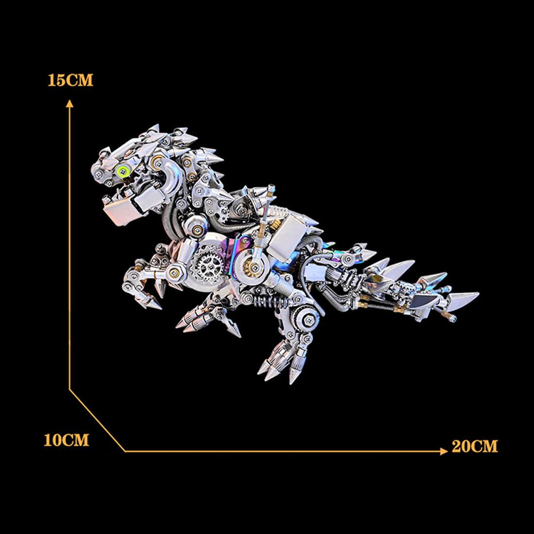 Generisch Puzle 3D Metal Q Version Papillon Dragón, Puzzle de metal 3D para acero inoxidable 340, metal entero, regalo de cumpleaños, kit de maqueta para adultos, 1110 piezas -2024