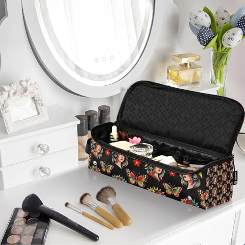 Bolsa de viaje para herramientas de cabello con tapete resistente al calor y soporte para planchas y rizadores miniatura 7
