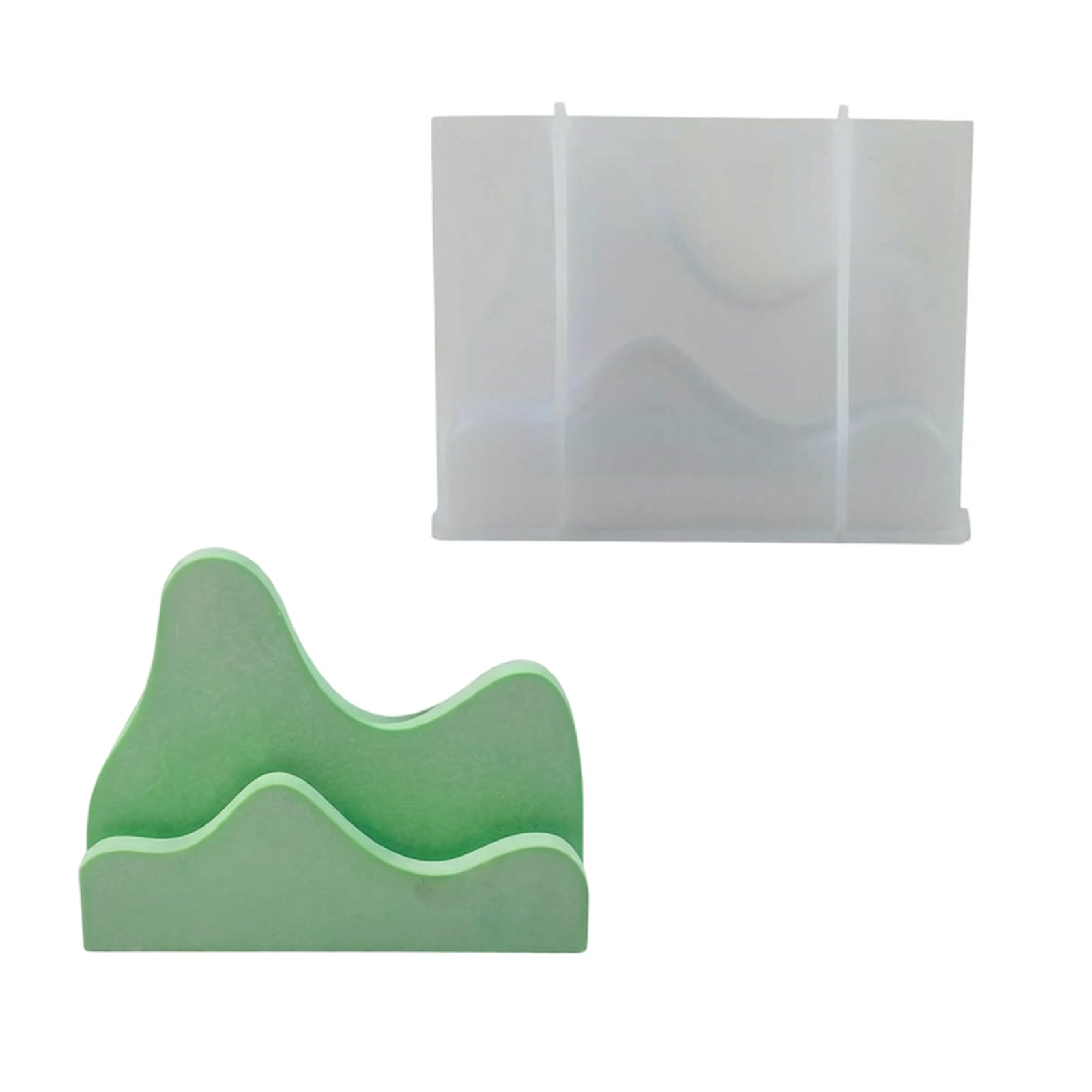 Tsophreniq Decorative Base Silicone Form for Desktop Accent Projects, Casting Mold for Resin, Plaster, and Wax Decor Base Casting Form Desktop Display Mold Silicone Plaster Wax Soft