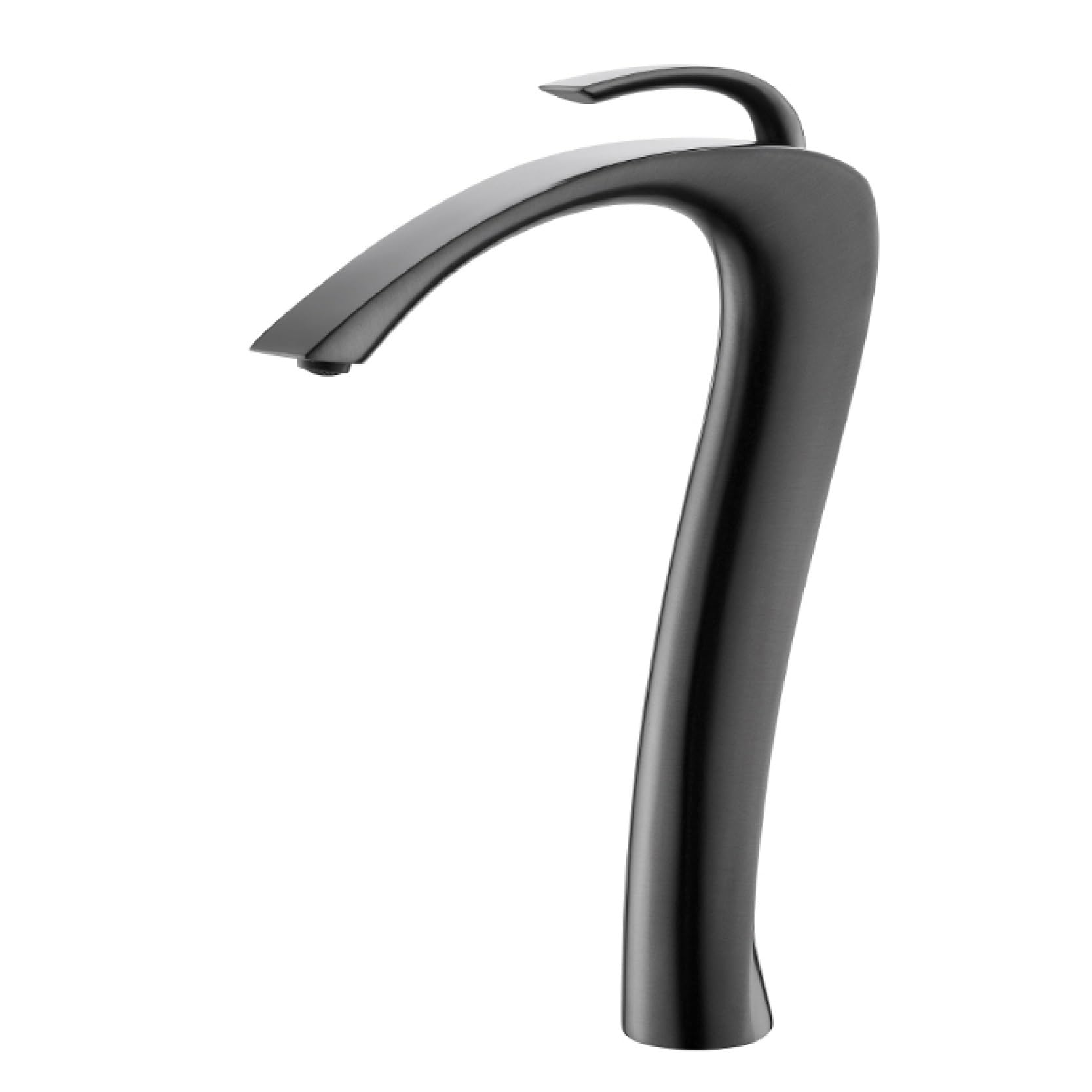 Bathroom Vanity Faucet Modern Deck Mounted Basin Tap with Anti-Leak Ceramic Valve Hot/Cold Water Control(Gun Grey,G3/8)