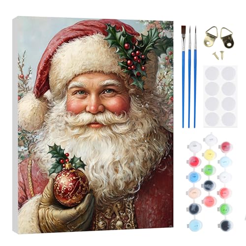 RICUVED Weihnachtsmann Malen Nach Zahlen Erwachsene,Weihnachten Paint...