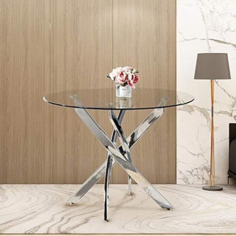 GOLDFAN Classic Esstisch aus Gehärtetem Glas Esszimmertisch Cover