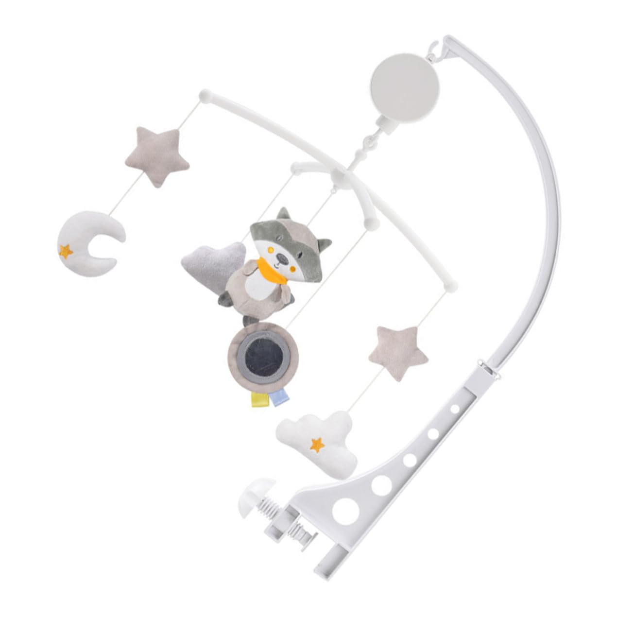 Mobile Musical Rotatif pour Berceau, Pendentif Bébé en Plastique