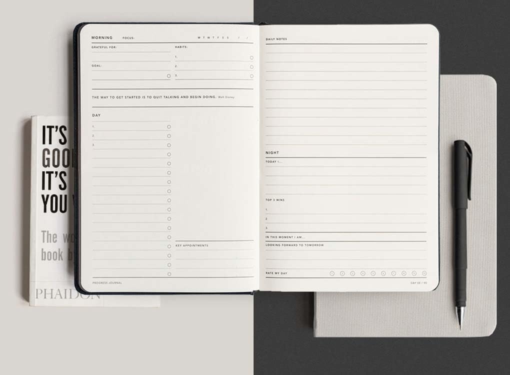 MOXON, MiGoals, Diario De Lista De Cubos, A5 Rosa, Planificador De Aventura, Diario De Mapa Mental De Tapa Dura Y Planificador De Logros De Por Vida