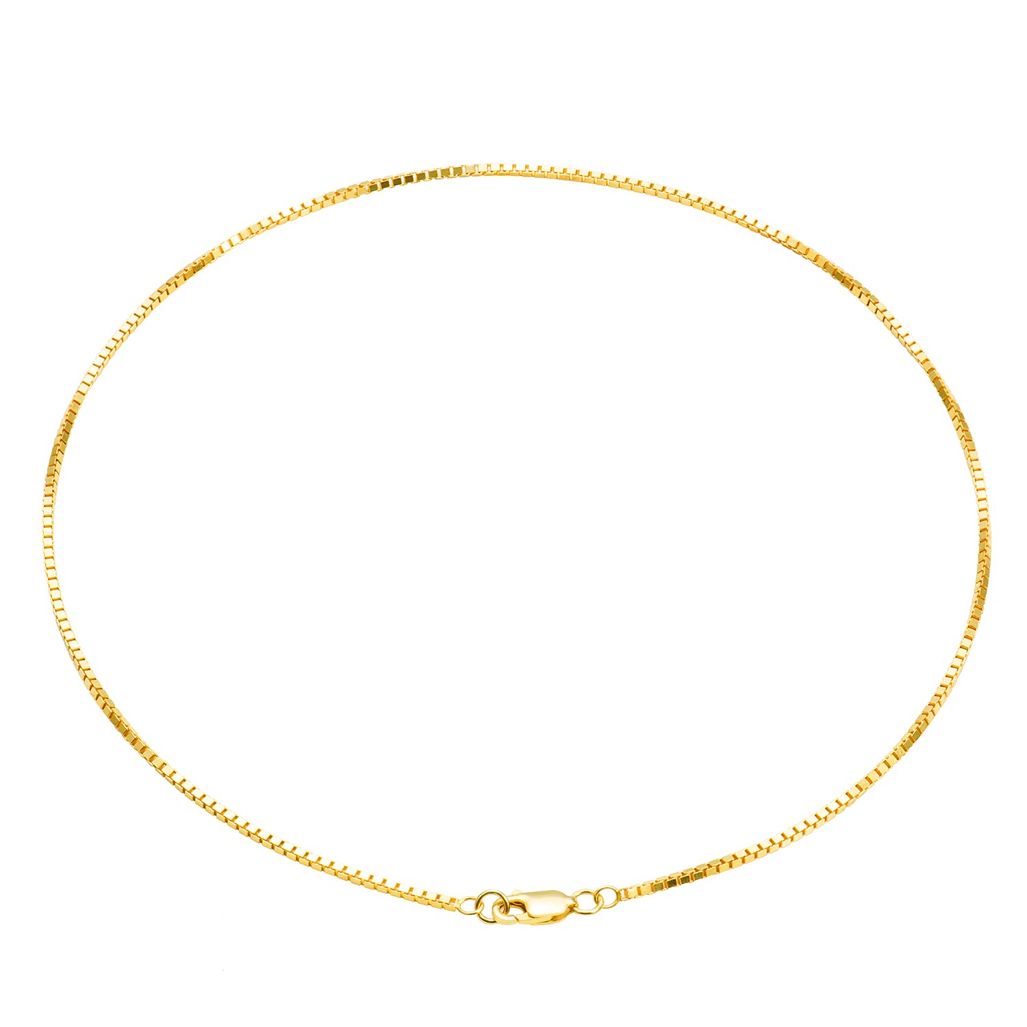 espereBox Chain Choker Layering Necklace | 18K Gold Plated Sterling Silver Gold Simple Necklace Minimalist Jewelry 14''-16''