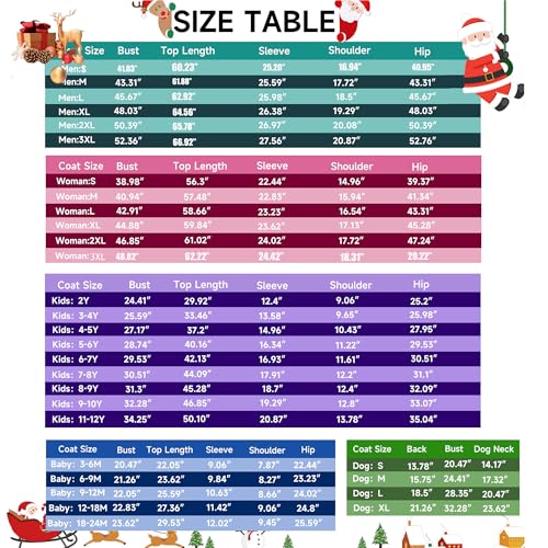 Fotn FAMILY MATCHING PAJAMAS SET Ugly Christmas Onesie'S, Family Matching Lazy Funny Holiday Zip Up One-Piece Pajamas Comfy Loungewear Pjs thumb #7