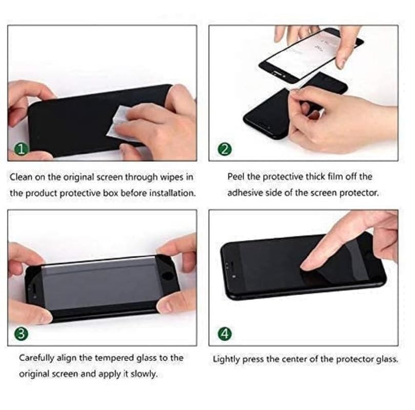 Image of Gorilla Extra Strong Premium HD+ Tempered Glass for Xiaomi Redmi 13 Edge to Edge Full Coverage Fingerprint and Oil Resistant with Easy Installation Kit