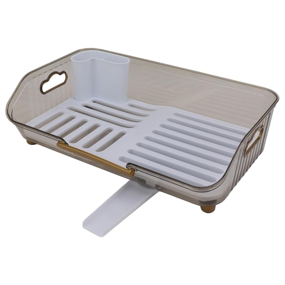 CTRLZS Multifunctional Dish Drying Rack,Household Kitchen Tableware Storage Rack,Space-Saving PP Drainer for Kitchen Decor