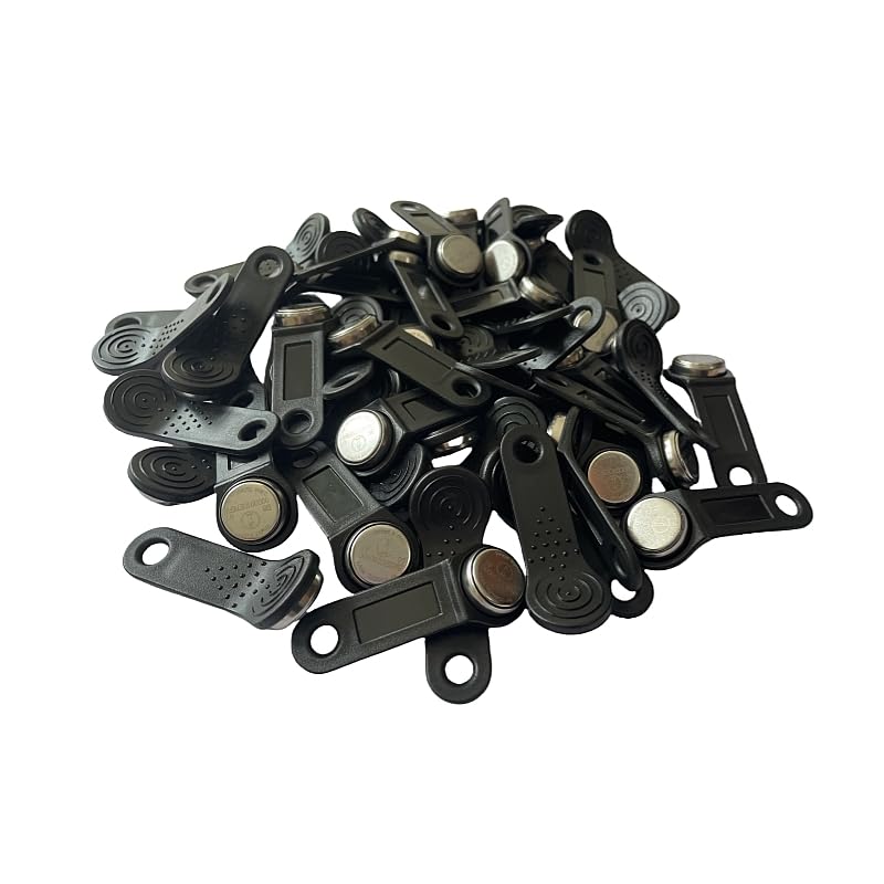 RFID DS1990A-F5, IButton Tag with Wall-Mounted Black Handle (Black 50pcs)