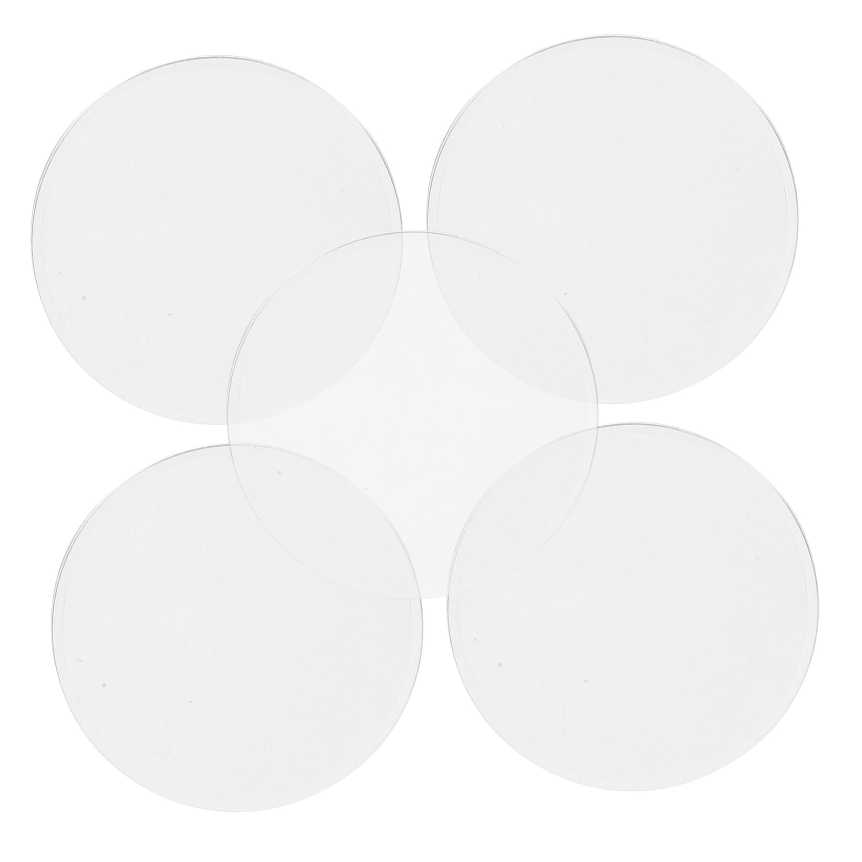 Cabilock Optical Lens Set 6pcs Double Convex Lenses Magnifying Glass Lenses for Physics Education Learning