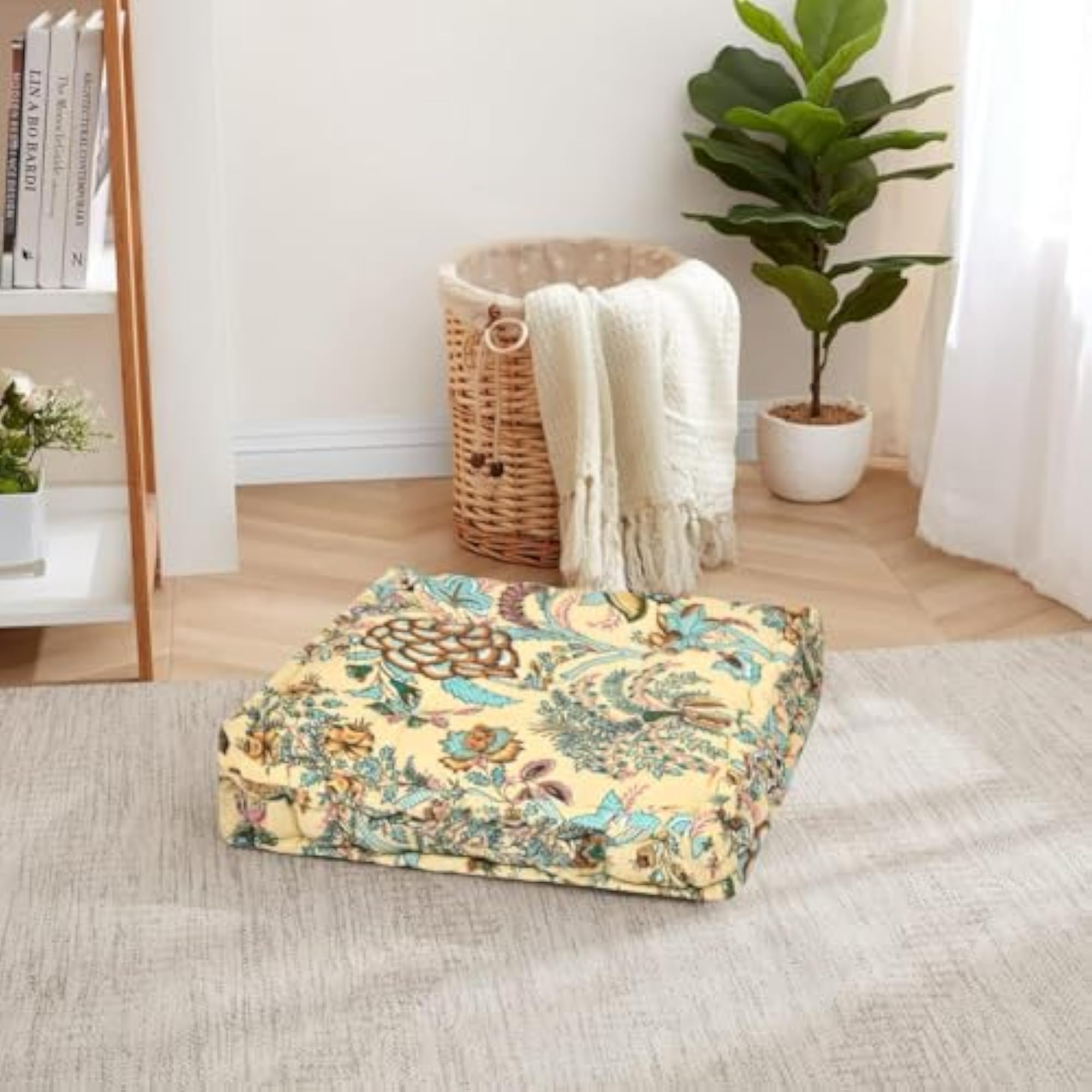 Cotton Printed Chair Pads with Ties