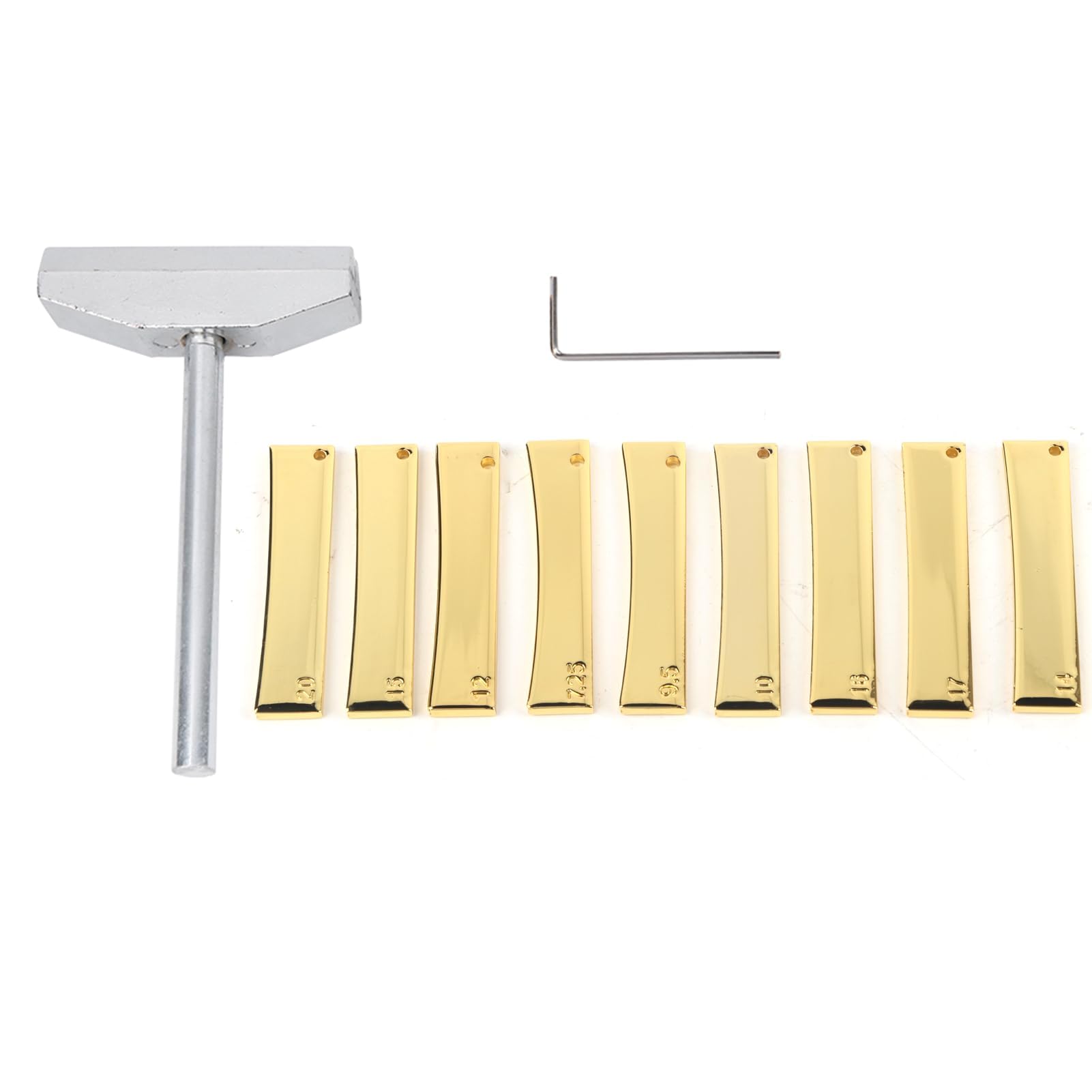 Touche Fret Press Caul Insert avec Outil de Compression & Clé Luthier Outils pour Basse Electrique Guitare Acoustique/Electrique