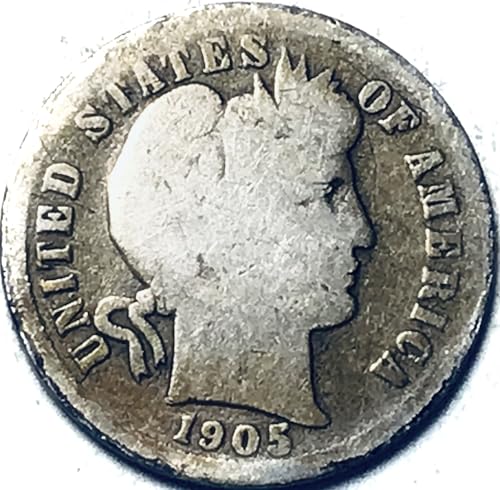 1905 S Barber Silver Dime Seller Good G6