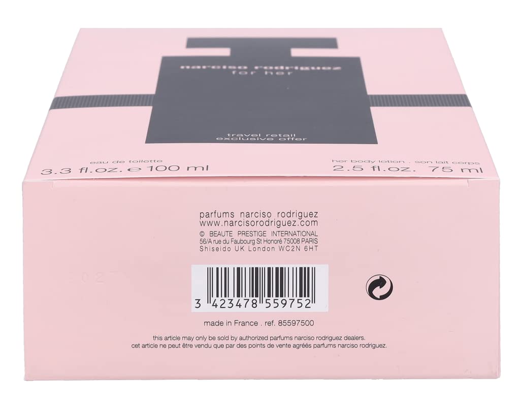 Amazon.com : Narciso Rodriguez 2 Pc. Gift Set for Women Edt 3oz +