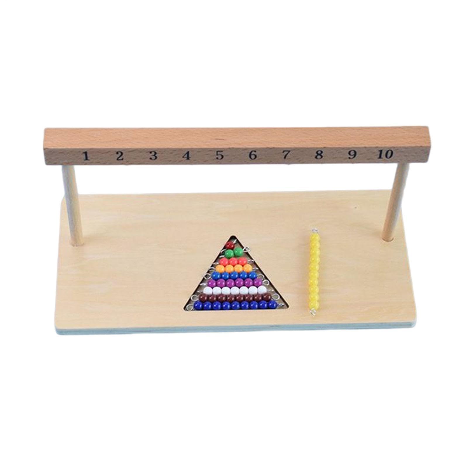 Generico Toy Bead Frame - Wooden Math Beads Learning Toy 29x13.5x14.1cm | Counting And Color Recognition Educational Toÿ for Kids Learning Use