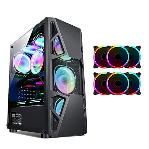 ⭐ pulito e bello case del computer, dimensioni: 345 * 198 * 450 millimetri, tutti i componenti hanno abbastanza spazio, adatto per il vostro primo PC generazione, PC teatro e giochi per PC