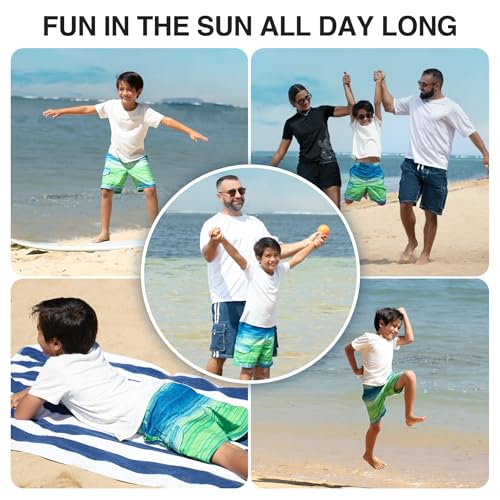 Image of Kanu Surf Boys' Avalon Quick Dry UPF 50+ Beach Swim Trunk