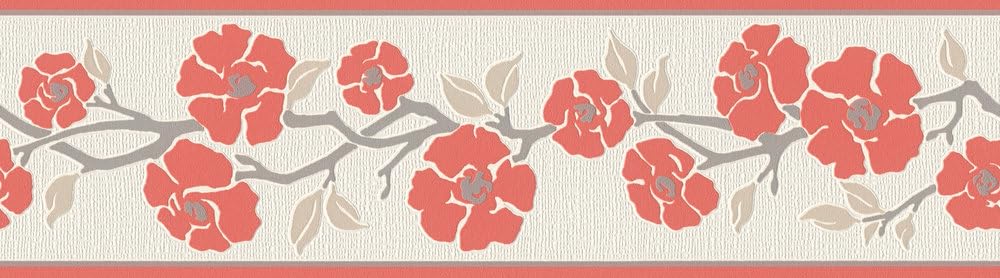 A.s. Création Red A.s. Creation | Only Borders 11 | 384324 | Fleece Border | Floral Look | 5.00 X 0.17 M | | Wallpaper