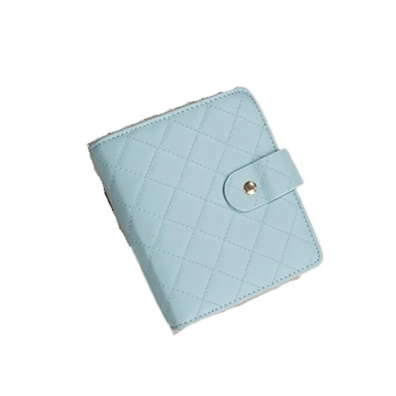 FDzkrtvm Transparent Jewelry Storage Book, Portable Folding Jewelry Organizer Multicolor Travel Clutch Notebook Storage Case(Blue)