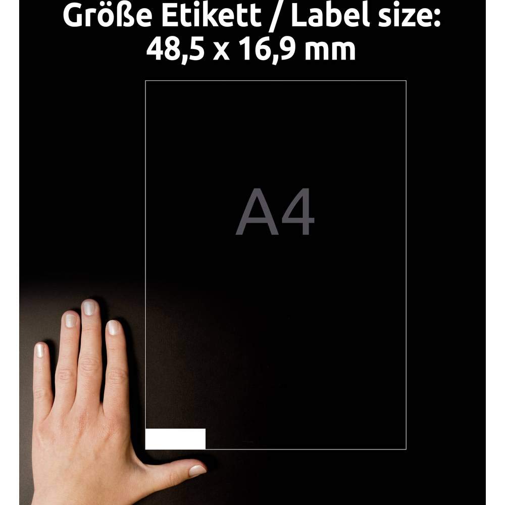 AVERY/Zweckform étiquettes, 48,5 x 16,9 mm, bord