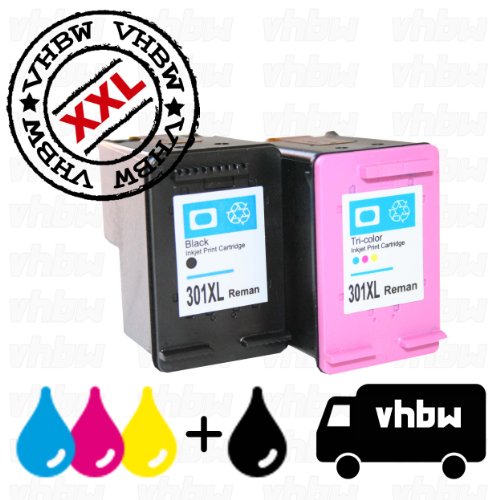 Vhbw 2x compatibile cartuccia di inchiostro di