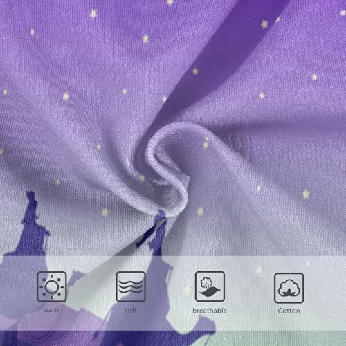 Girls' Underpants Kids Cotton Underwear Panties Briefs For Girl Age 2-8 Years Galaxy Sky Star Aurora3