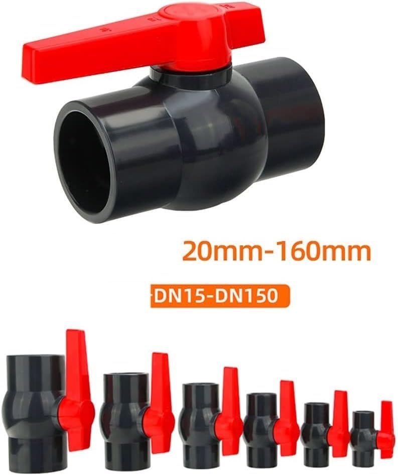 Valvola a sfera, connettore valvola raccordi for tubi flessibili, interruttore valvola a sfera in PVC, 20 25 32 40 50 63 75 90 mm diametro interno valvola interruttore regolatore di flusso di arresto