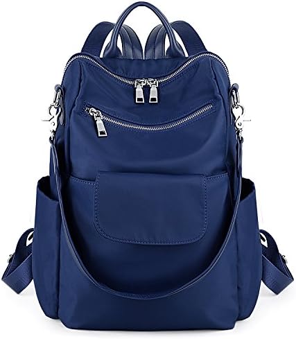 UTO Women Backpack 3 Way PU Leather Ladies Girls Rucksack Shoulder Travel School Bags, Black, Medium