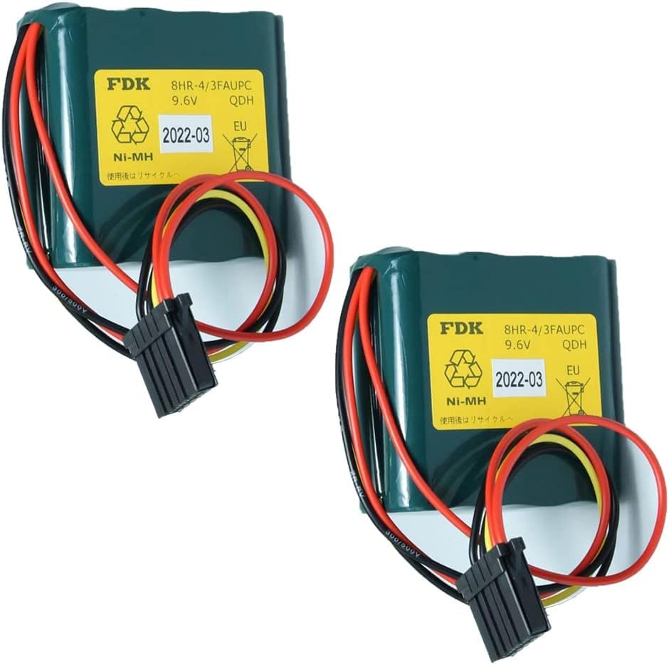 2Pcs 4500mAh 8HR-4/3FAUPC 9.6V Rechargeable Battery for Okuma Machine Tool E5503-07E-001