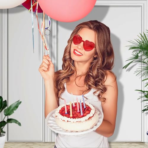 10 Pairs Heart Shaped Sunglasses for Women Rimless Heart Glasses Bachelorette Sunglasses Bulk Valentines Day Gifts2