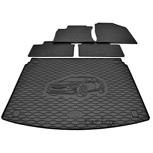 Car Lux DUO06061 - Alfombra Protector Cubre Maletero y Alfombrillas de Goma a Medida para Kia X-Ceed X Ceed Desde 2019 Cover