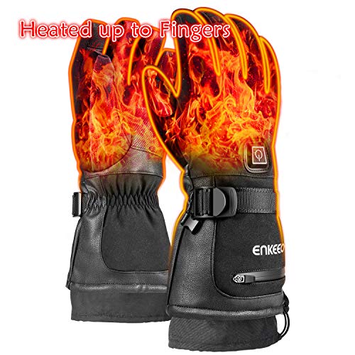 ENKEEO Heated Gloves, Electric Glove Men Women Rechargeable Battery Heated Hand Warmer