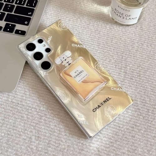 Image of COVERLY Compatible with iPhone 12 Pro Gradient Feather Cute Resin Case,Luxury Premium Floral Perfume Shape Design Fancy Case Full Protective Cover with Mobile Holder Stand for Apple iPhone 12 Pro