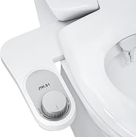 Vista 1 de ZMJH ZMA401 Bidet Toilet Seat Attachment, Non-Electric, Self Cleaning Dual Nozzle and Easy Water Pressure Adjustment, Rear/Feminine Wash, Easy to