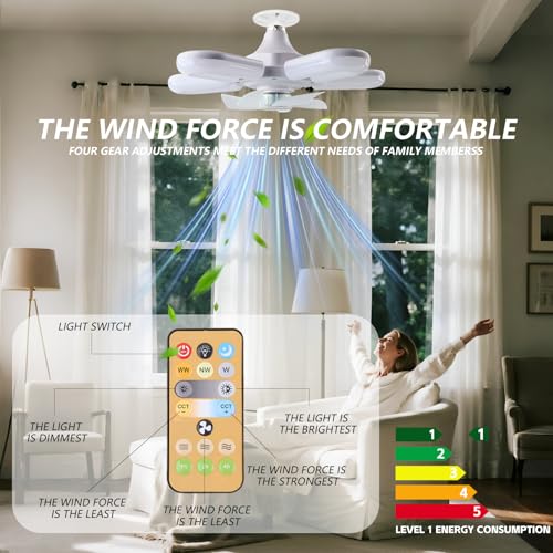 Lampe ventilateurs de plafond avec télécommande contre la chaleur
