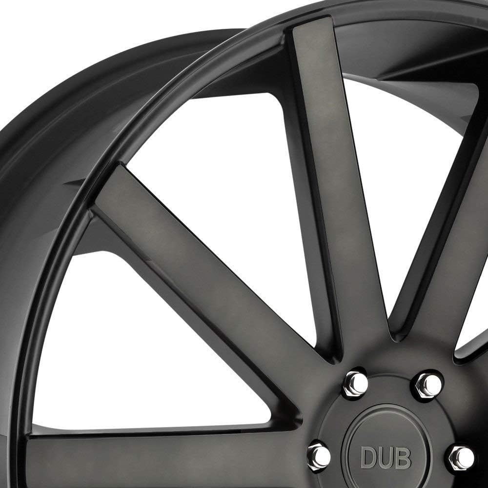 Amazon.co.jp: DUB 4 S121 ショットカラー 24x10 6x5.5 +20mm ブラック