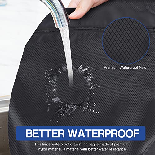 Figarge Leichter Rucksack mit Kordelzug,Große Kapazität Turnbeutel Sportbeutel Nylon Gym Bag mit Aussentasche Verstellbar Turnbeutel Sportbeutel für Herren Damen Kinder für Sport Reisen