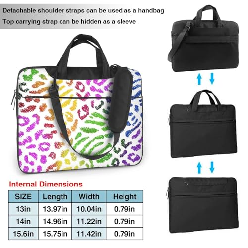 Maletín para laptop impermeable 13 pulgadas con asa miniatura 3