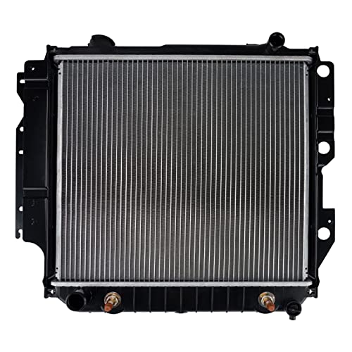 Image of KAX Radiator, CU2101 OE Style Bolt-On Aluminum Core Radiator Replacement Wrangler 1987-1995, Wrangler 1997-20062.4L 2.5L 4.0L 4.2L, with External Piping for the Oil Cooler