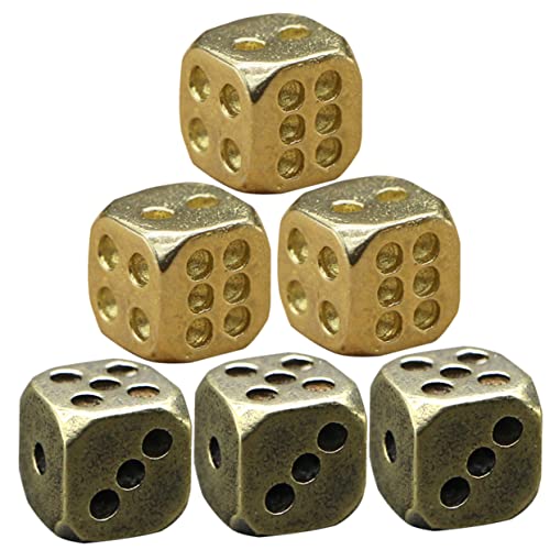 Abaodam 6piezas Dados De Fiesta Vintage para Cumpleaños Carnaval y Bares Diseño Retro y Duradero