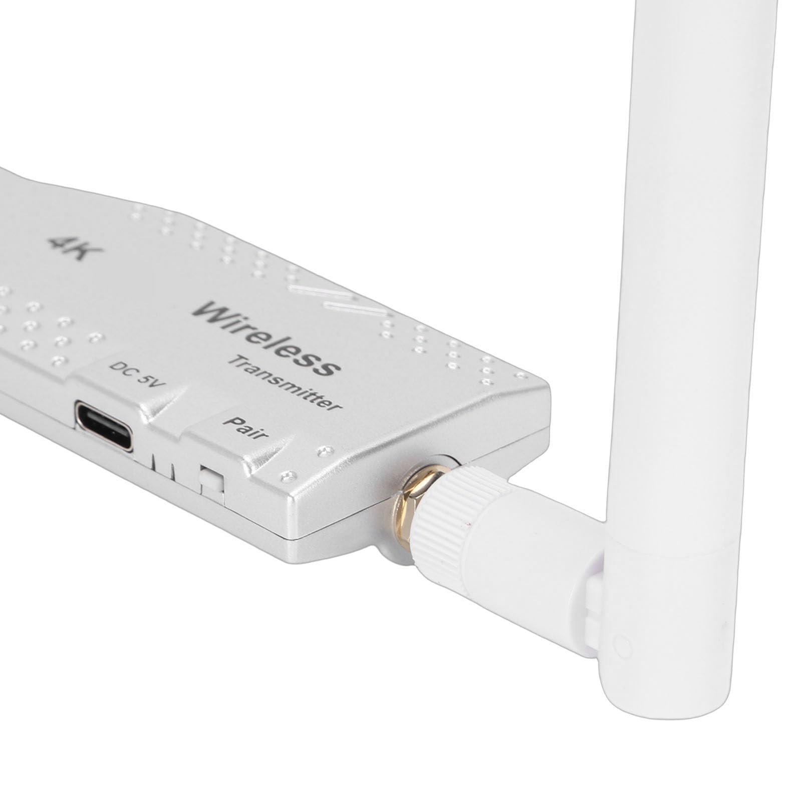 Cuifati Transmisor y Receptor Extensor Inalámbrico 4K Alcance de 50 M Transmisión de Video HD de 5,8 GHz con Compresión H.265 para Juegos de Cine en Casa