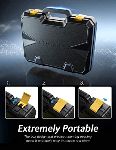 Magnetic Screwdriver Set 10 PCS, CREMAX Professional Cushion Grip 5 Phillips and 5 Flat Head Tips Screwdriver Non-Slip for Repair Home Improvement Craft