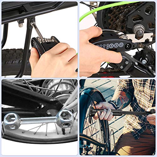 Ferramentas para bicicletas, Romacci Kit de ferramentas de reparo de mountain bike portátil para rep