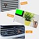 Tatuo 2 Stücke 316L Edelstahl Auto Aromatherapie Ätherisches Öl Diffusor Lufterfrischer Entlüftungs Clip Medaillon mit 48 Stücke Ersatz Filz Pad (Baummuster-Schwarz)