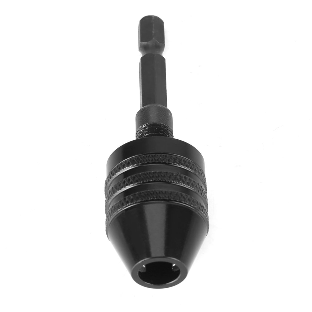 Hilitand Black Hexagonal Shank Three-Jaw Chuck 0.8-8Mm (A Type) Collets And Accessories