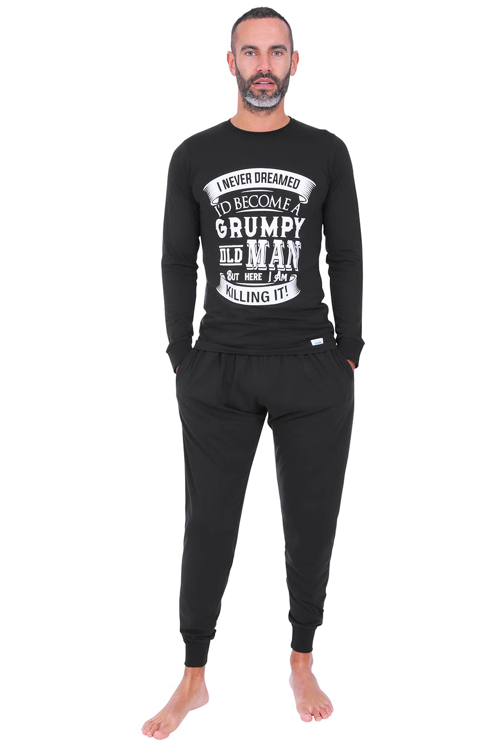 Mens Never Dreamed I'd Become A Grumpy Old Man Long Cotton Pyjama Set