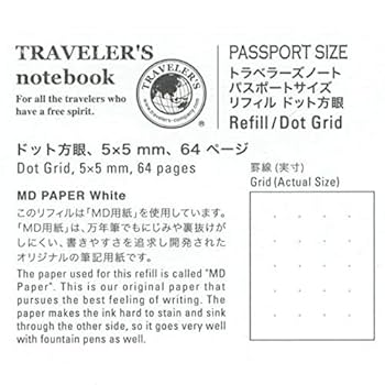 新品 トラベラーズノート 限定リフィル パスポート柄 紺 パスポートサイズ トラベラーズノート パスポートサイズ／限定リフィル パスポート